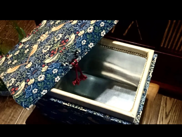茶箱　ウィリアムモリス   イチゴ泥棒　5キロ 7枚目の画像