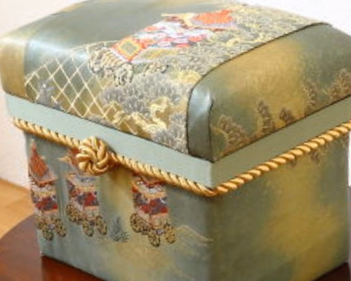 カルトナージュ茶箱 京都祇園 帯 5キロ本杉茶箱 防湿再販不可