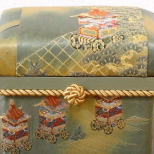 カルトナージュ茶箱 京都祇園 帯 5キロ本杉茶箱 防湿再販不可 