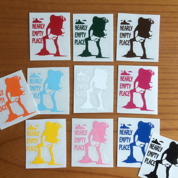 山ガールカッティングステッカー(タイプB) シール・ステッカー Mei