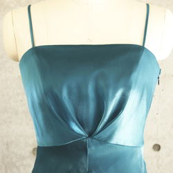 【姫かわいい】実は一番見られている演奏中の横姿が最高に美しいドレス(グリーンブルー) 1-0202-5 9枚目の画像