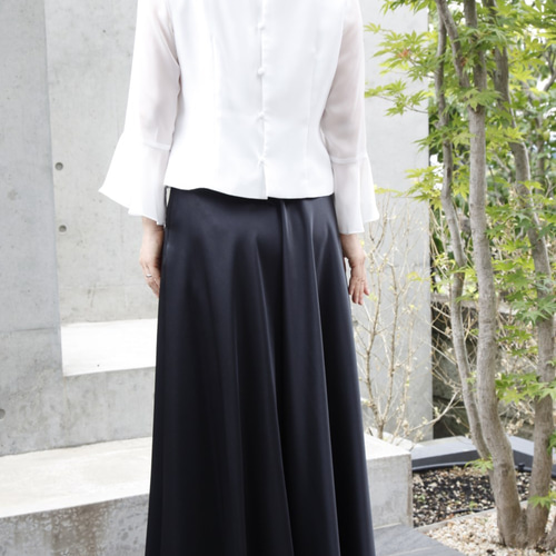 服創屋　胸元ドレープブラウス 服創屋胸元ドレープブラウス