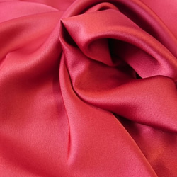 演奏会・発表会に / 高品質 とろみが美しいモードサテンの赤いブラウス＆ロングスカート(お得なセット) 1-0321 8枚目の画像
