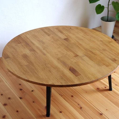 在庫あり！ 丸いローテーブル 90 折りたたみ ちゃぶ台 ローテーブル