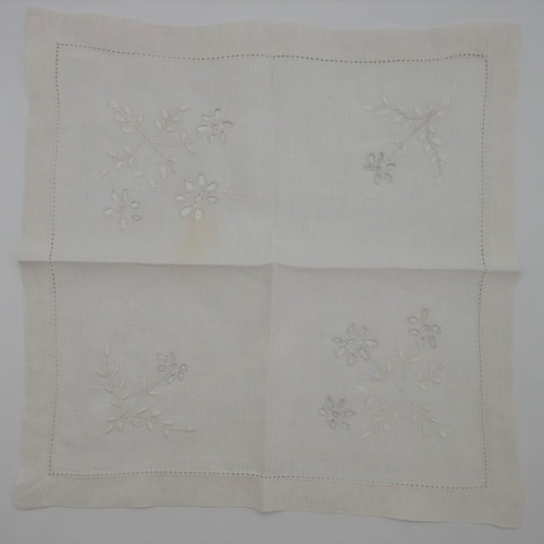 フランスアンティークカットワークハンドメイドテーブルナプキン