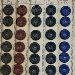 フランスアンティークプラスチックボタン（チョコレートブラウンP48）  3個セット 5枚目の画像