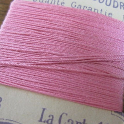 フランスアンティーク紙製台紙シルクピンク糸巻き 4枚目の画像