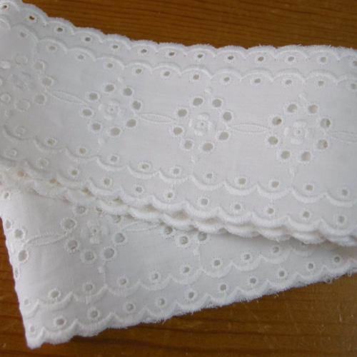 フランスアンティークカットワーク刺繍レース レース cherir