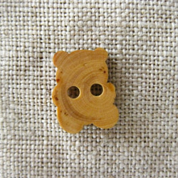 【現行品】フランス木製ボタン（ベア）3個セット 3枚目の画像