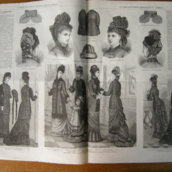フランスアンティーク新聞LA MODE ILLUSTREE ラ・モード・イリュストレ (1877年12月9日） 5枚目の画像