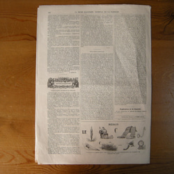 フランスアンティーク新聞LA MODE ILLUSTREE ラ・モード・イリュストレ (1877年12月9日） 8枚目の画像
