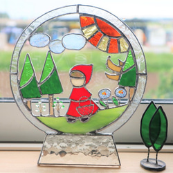 ステンドグラス・赤ずきんちゃんの森 3枚目の画像