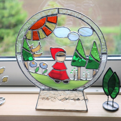ステンドグラス・赤ずきんちゃんの森 4枚目の画像