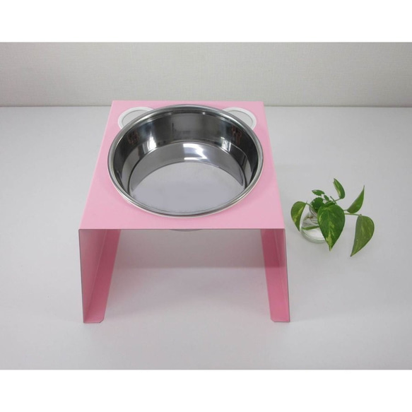 ペット用エサ台・カラー色・犬猫・食器スタンド・エサ入れ水入れ・Mサイズ 5枚目の画像