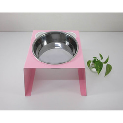 ペット用エサ台・カラー色・犬猫・食器スタンド・エサ入れ水入れ・Lサイズ 4枚目の画像