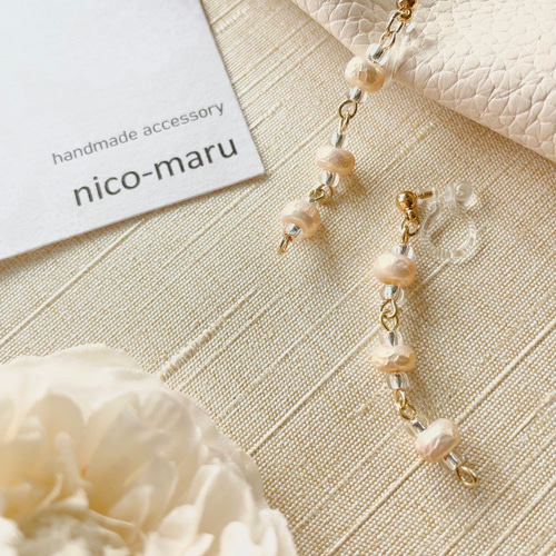 melting for 》◇ノンホールピアス（樹脂製イヤリング）❇︎ガラス