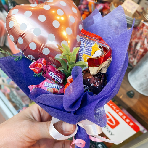 送料無料】5個セット お菓子ブーケ バレンタインや卒園式にも♪ アート