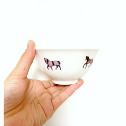 おしゃれなお馬さんのお茶碗 3枚目の画像