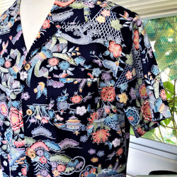 留袖着物リメイク：のれん、とてもお洒落な暖簾です、 お部屋の