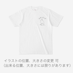 うさぎの種類Tシャツ 名前変更ページ 2枚目の画像