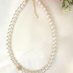 cotton  pearl  ネックレス 2枚目の画像