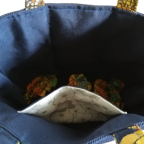 着物帯リメイク☆質の良い帯地のトートバッグ＆ミニポーチセット☆送料