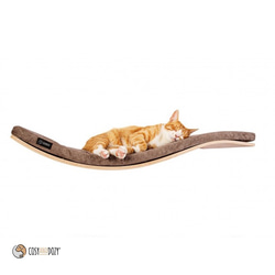 【空飛ぶ猫】シェルフA（メープル・Aライトブラウン）幅90cm キャットベッド 猫 1枚目の画像
