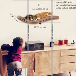 次回入荷未定｜空飛ぶ猫シェルフA（ecoソープ仕上げ・Aライトブラウン）幅90cm  壁ベッド 6枚目の画像