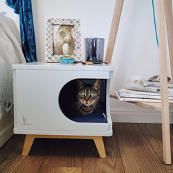 受注製作｜キャットハウス 兼 コーヒーテーブル 猫ベッド ペット