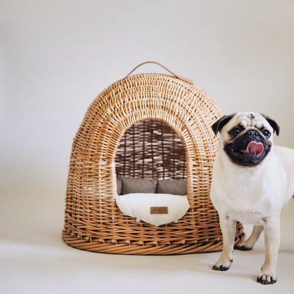 受注停止｜北欧風 室内犬 犬小屋 クッション付 ドッグハウス ペット 