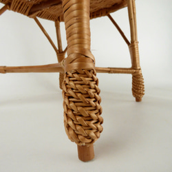 受注制作｜ヤナギで作った子供椅子 キッズチェアー 赤ちゃんのお部屋に（ナチュラルカラー） 4枚目の画像