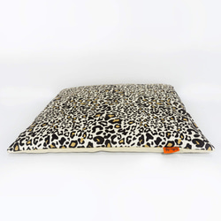 受注製作｜サイズ２種類 丈夫で水濡れに強い 高品質 猫ベッド テント （ブラック x レオパード） 5枚目の画像