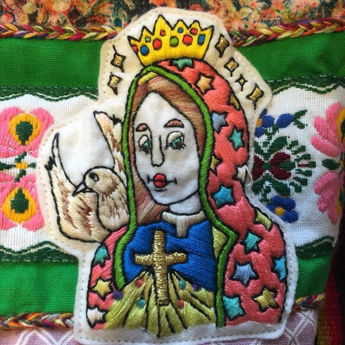 マリア様　　刺繍画 マリア様 刺繍画