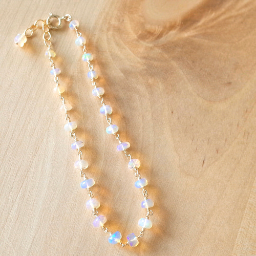 fuku ♦︎14kgfエチオピアオパールブレスレット 宝石質】エチオピア産プレシャスオパール AAAのブレスレット