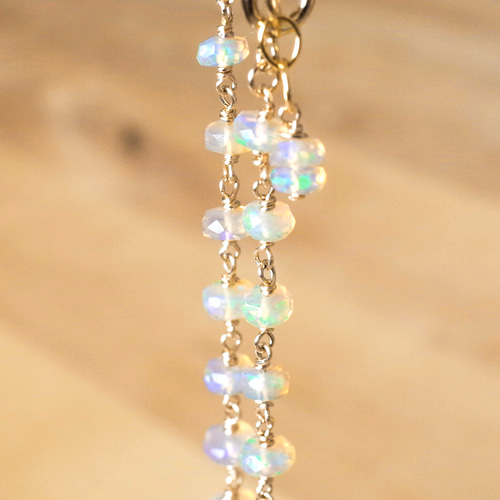 宝石質】エチオピア産プレシャスオパール AAAのブレスレット