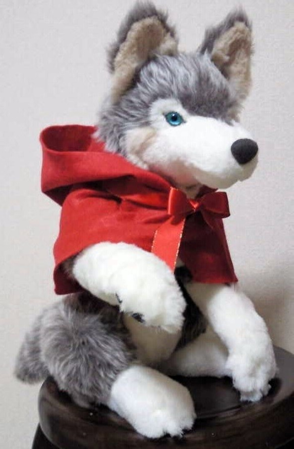 赤ずきんオオカミ ぬいぐるみ 縞猫工房 通販 6444761｜Creema