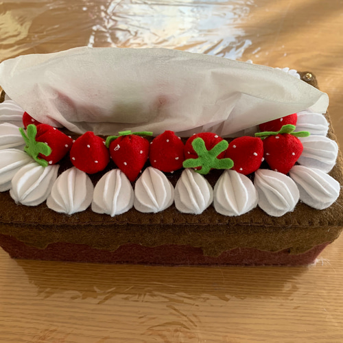 フェルトケーキティッシュBOX『オーダー制』 その他インテリア雑貨