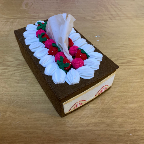フェルトケーキティッシュ専用BOX カットケーキバージョン 『オーダー