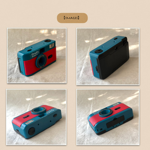 フィルムカメラ・フラッシュ内蔵・フィルム付・ホワイト】安心の