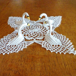 レースの白鳥ドイリー その他インテリア雑貨 コテン 通販 7299754