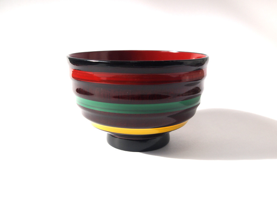 【新品未使用】讃岐彫 香川の漆器『独楽塗（こまぬり）の栞』 鉢1個 椀5個セット 鉢1個 椀5個セット 【新品未使用】讃岐彫 香川の漆器『独楽塗（こまぬり）の栞』