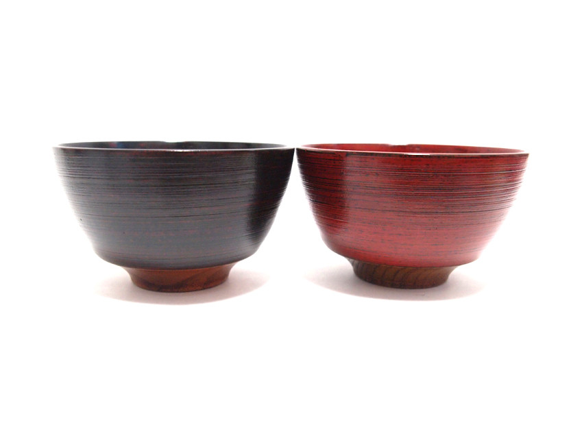 茶碗（黒漆仕上げ） 木製 手作り 漆芸