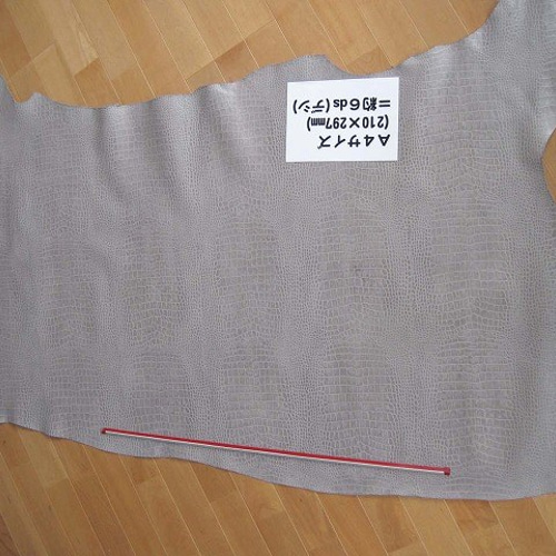 ☆さっとんさま専用です☆Sサイズ　白クロコ柄レザー　カスタム CLIP Bucket SS / white cotton , cow leather 先染めの糸を