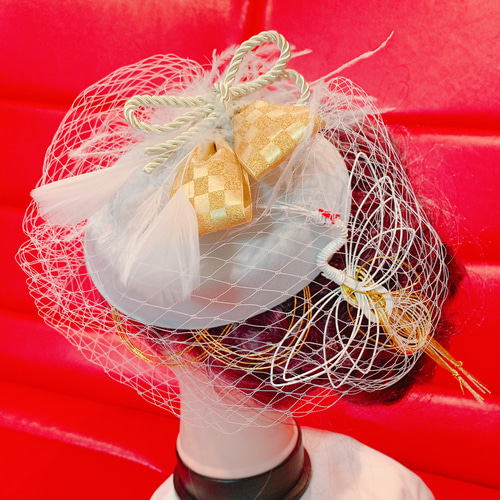 ヘッドドレス トーク帽 成人式 白無垢 結婚式 袴髪飾り ヘアアクセサリー
