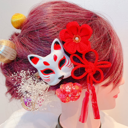 サイズ大きめ♥チュール＆かすみ草の髪飾り♥ヘッドドレス