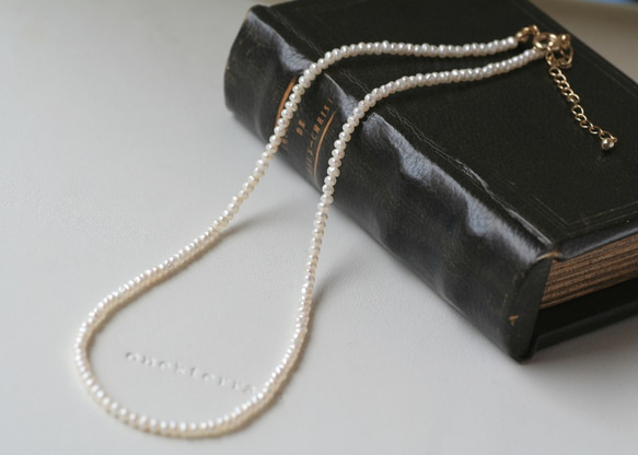 creema限定　高品質淡水パールとコインネックレスの2点セット 3枚目の画像