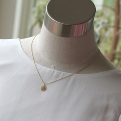 creema限定　高品質淡水パールとコインネックレスの2点セット 4枚目の画像