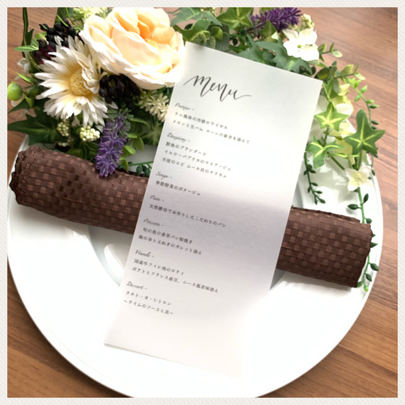 NEW＊結婚式メニュー表＊お料理メニュー＊オーダー受付中‼︎ 4枚目の画像