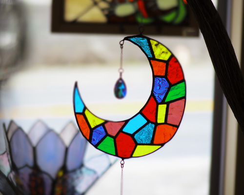 ☆あお☆ステンドグラスサンキャッチャー(２個セット) ☆あお様専用☆ステンドグラスサンキャッチャー(2個セット)