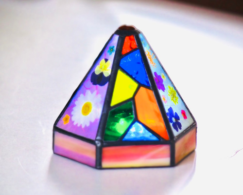 ステンドグラス置き型ミニランプ スタンドライト・テーブルランプ 工房